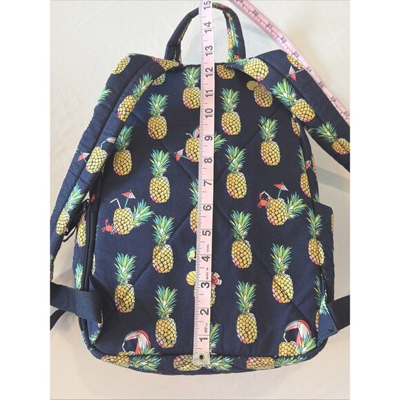 VERA BRADLEY Mini Backpack Purse Toucan Party Pineapples Small Bookbag Quilted main image 9